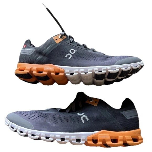 ON Cloudflow 3 Black/Turmeric Orange Mens Size 8.5 READ - Picture 1 of 16